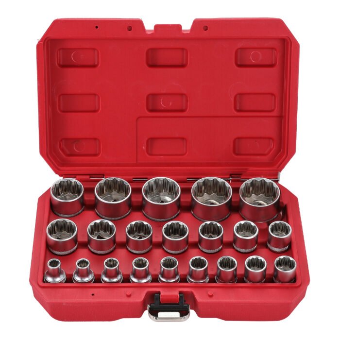 ARM Professional 21 Parça 1/2" 12 Köşe Lokma Seti – CR-V, Plastik Çantalı