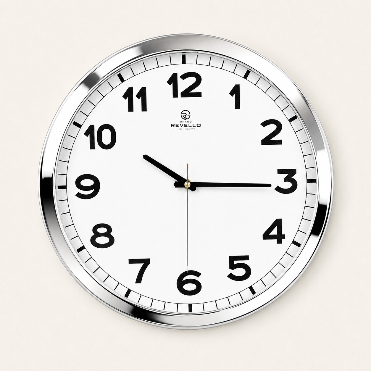 Toptan Revello K045 Model Krom Metal Çerçeveli Saat