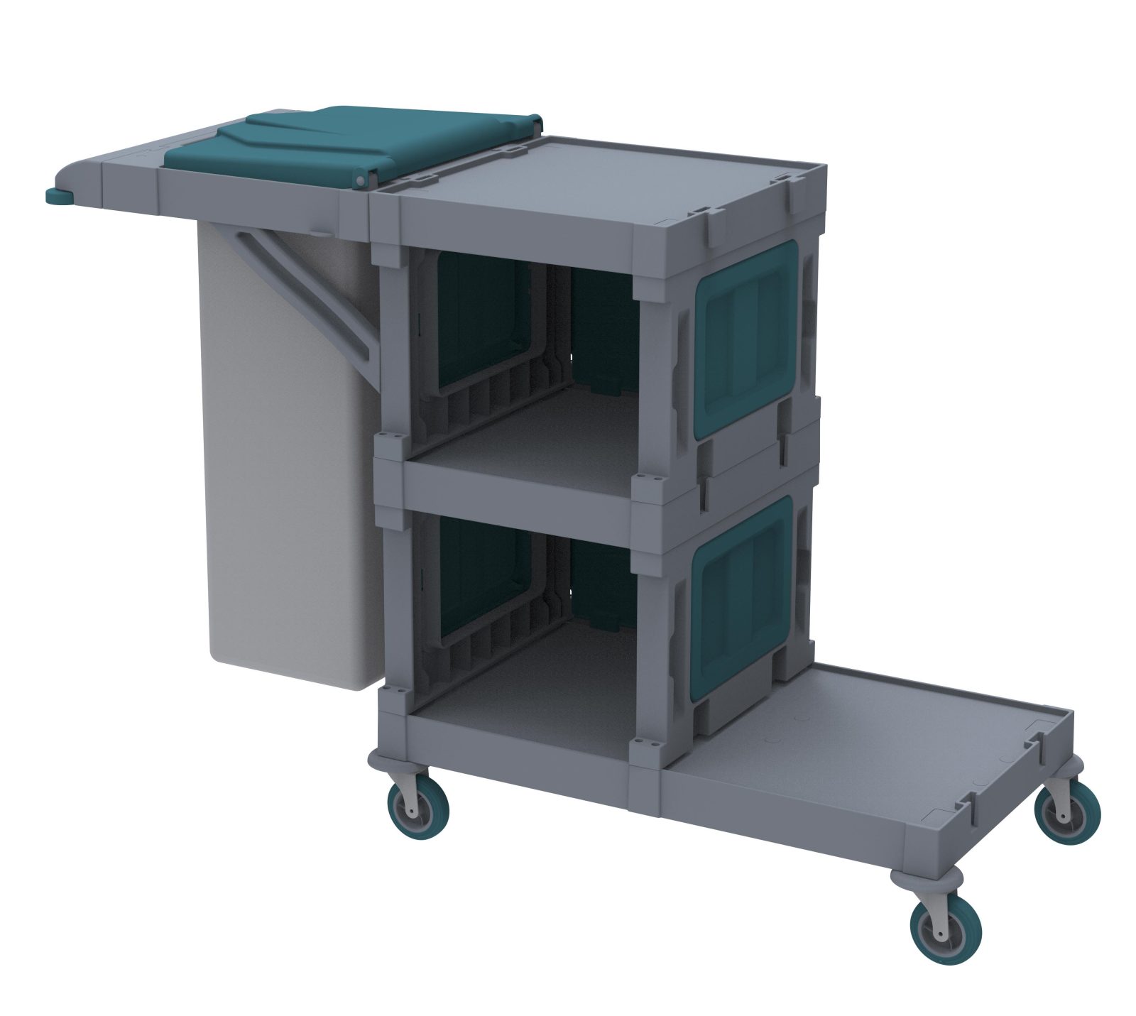 Toptan Alfacart Temizlik Arabaları: Alfacart Temizlik Arabası 152x57x103 (AC2140)