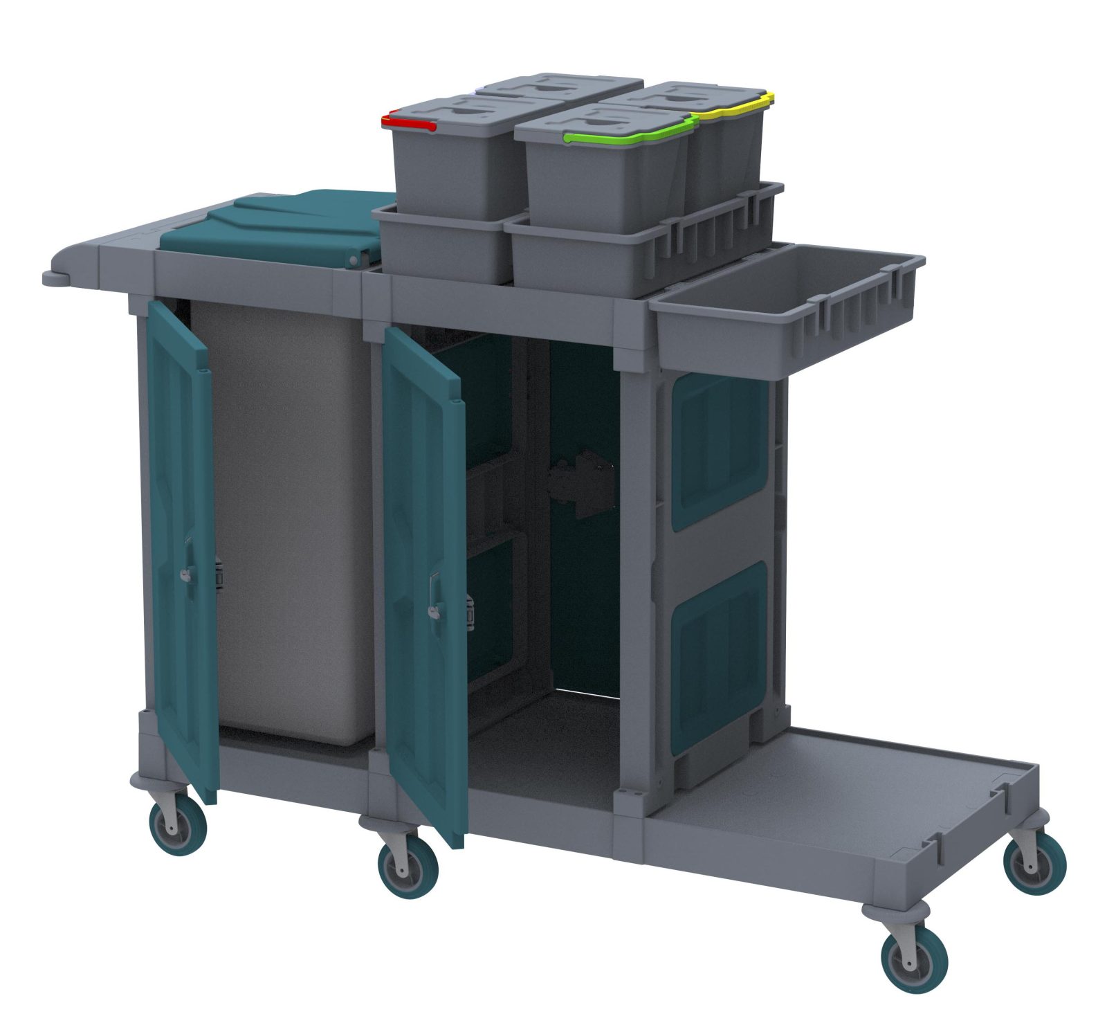 Toptan Alfacart Temizlik Arabaları: Alfacart Temizlik Arabası 152x57x123 (AC2161)