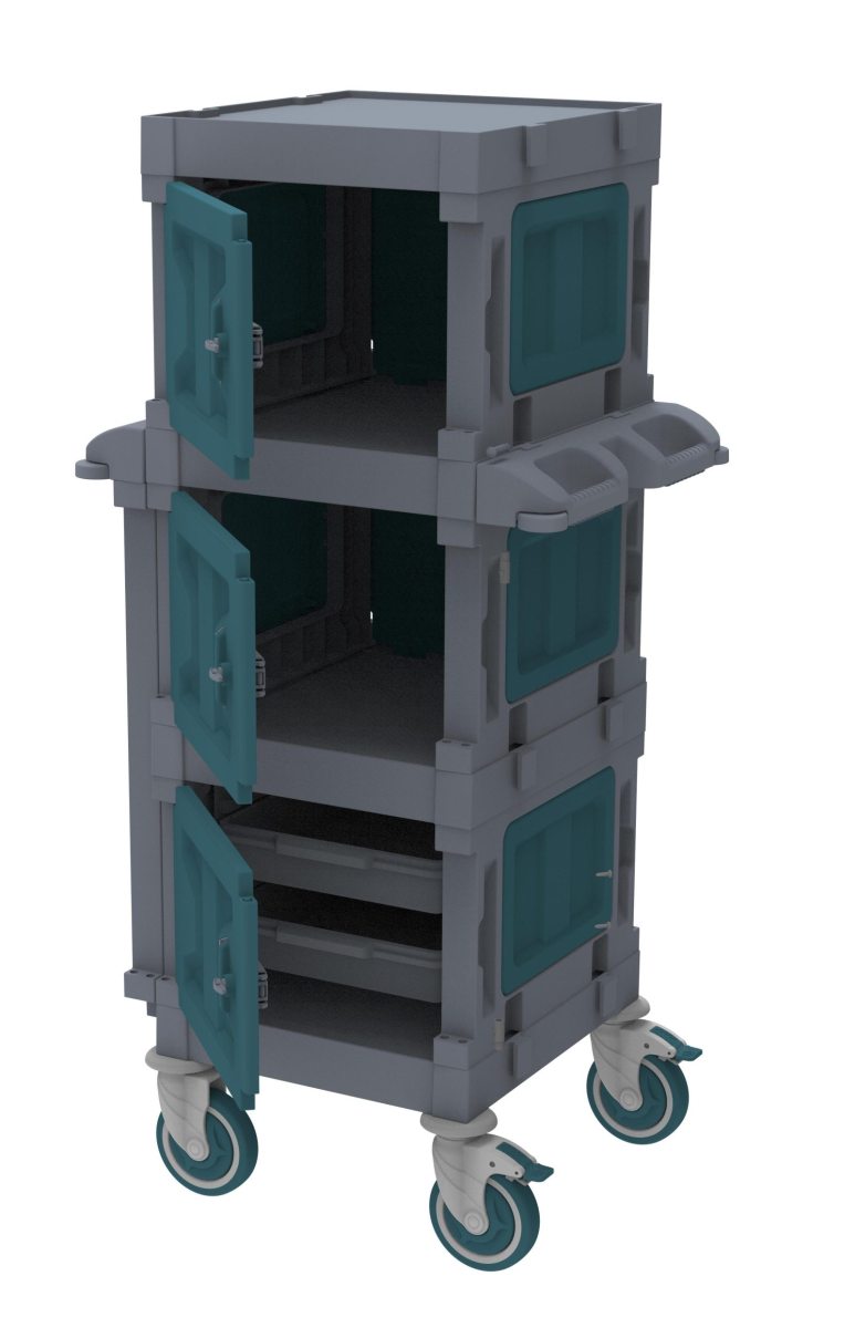 Toptan Servis Arabaları: Alfacart Servis Arabası 62x57x145 (AC2707)