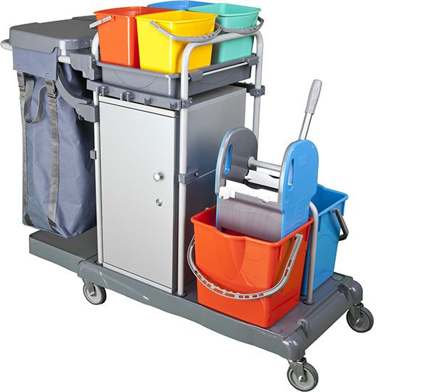 Toptan Smart Dolaplı Kat Arabaları: Smart Dolaplı Kat Arabası 100Lt+4x6+2x18 Boyalı (KA801SB)