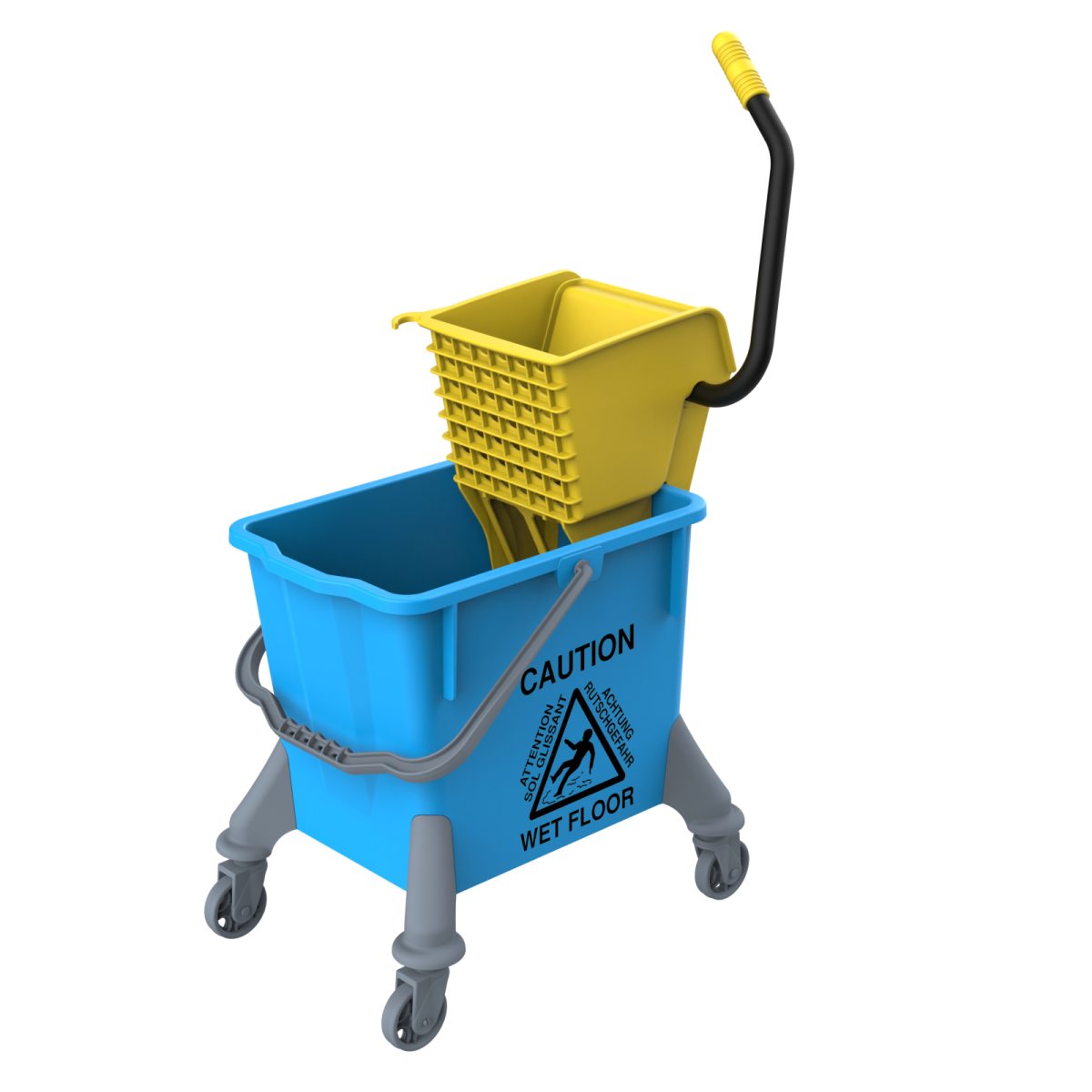Toptan Spider Temizlik Seti: Spider Plastik Set (Enjoy Presli, Plastik Tekerlekli Ø75mm) (STS902)